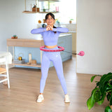 HULA HOP PINK Z WYPUSTKAMI I OBCIĄŻNIKIEM ONE FITNESS OHA02
