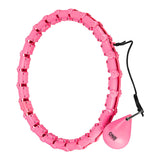 HULA HOP PINK Z WYPUSTKAMI I OBCIĄŻNIKIEM ONE FITNESS OHA02