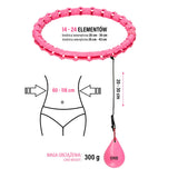 HULA HOP PINK Z WYPUSTKAMI I OBCIĄŻNIKIEM ONE FITNESS OHA02