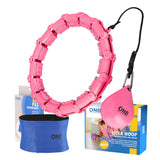 ZESTAW HULA HOP OHA02 PINK Z WYPUSTKAMI I OBCIĄŻNIKIEM ONE FITNESS + PAS BR125