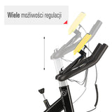 Rower stacjonarny SW2501 Yellow One Fitness – trening cardio 7 kg