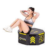 SKRZYNIE PLYOMETRYCZNE OCTAGON SOFT ZESTAW HMS PREMIUM PYOBS01 (3 CZĘŚCI)