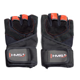 RĘKAWICE NA SIŁOWNIĘ RST01 BLACK/RED HMS