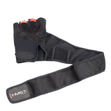 RĘKAWICE NA SIŁOWNIĘ RST01 BLACK/RED HMS