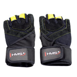 RĘKAWICE NA SIŁOWNIĘ RST01 BLACK/YELLOW HMS
