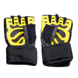 RĘKAWICE NA SIŁOWNIĘ RST01 BLACK/YELLOW HMS