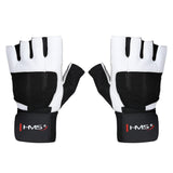RĘKAWICE NA SIŁOWNIĘ RST04 WHITE-BLACK HMS