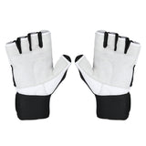 RĘKAWICE NA SIŁOWNIĘ RST04 WHITE-BLACK HMS