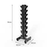 ZESTAW HANTLI CHD 2 x 1 - 8 KG (72 KG) + STOJAK HMS STR36