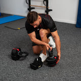Zestaw Regulowanych Sztangielek HMS SGR18 PRO 3w1 41 kg Hantle Sztanga Kettlebell Outlet