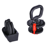 Zestaw Regulowanych Sztangielek HMS SGR18 PRO 3w1 41 kg Hantle Sztanga Kettlebell Outlet