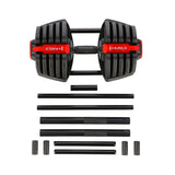 Zestaw Regulowanych Sztangielek HMS SGR40 PRO 2w1 43,5 kg Hantel Sztanga Outlet