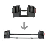 Zestaw Regulowanych Sztangielek HMS SGR40 PRO 2w1 43,5 kg Hantel Sztanga Outlet