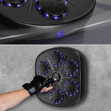 TARCZA BOKSERSKA LED BLUETOOTH Z MUZYKĄ HMS TB03 + RĘKAWICE