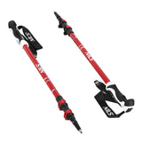 KIJE TREKKINGOWE RED NOWOCZESNY UCHWYT ALUMINIUM TRÓJSEKCYJNE NILS TK8601