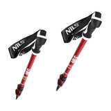 KIJE TREKKINGOWE RED NOWOCZESNY UCHWYT ALUMINIUM TRÓJSEKCYJNE NILS TK8601