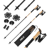 KIJE TREKKINGOWE DO CHODZENIA BAMBUS ALUMINIUM REGULOWANE NILS TK8606