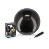 PIŁKA GIMNASTYCZNA YB01 NEW 75CM BLACK HMS
