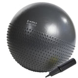 PIŁKA GIMNASTYCZNA YB03 NEW 75CM BLACK MASUJACA HMS