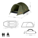 KHAKI NAMIOT KEMPINGOWY HIKER NILS CAMP NC6010