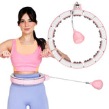 HULA HOP Z OBCIĄŻNIKIEM I LICZNIKIEM FH06 PINK