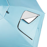 PARASOL/PARAWAN PLAŻOWY 2W1 XXL 240 CM NIEBIESKI NILS NC17114