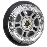ZESTAW PU 76x24 82A CZARNE N (4 szt.) + ABEC-9 (8 szt.) NILS EXTREME