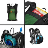 ZESTAW PLECAK CZARNY ADVENTURE 25L NC1766 + NCD07 BUTELKA SZARA TRITANOWA NILS CAMP