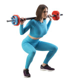Gryf fitness GBP01 HMS – 140 cm z zaciskami motylkowymi