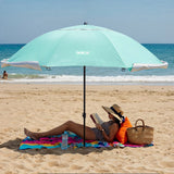 PARASOL/PARAWAN PLAŻOWY 2W1 XXL 240 CM ZIELONY NILS NC17114
