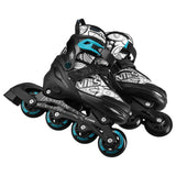 ŁYŻWOROLKI DZIECIĘCE 4w1 REGULOWANE M 35-38 ZIELONE NILS EXTREME NH10907 TINTY