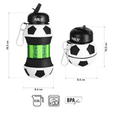 BUTELKA SPORTOWA SKŁADANA 550ML FOOTBALL NILS NC4104