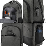 PLECAK MIEJSKI NA LAPTOPA SZARY Z PORTEM USB 18L NILS NC4503