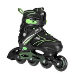 NH11812 A 2w1 BLACK/GREEN ŁYŻWOROLKI Z WYM. PŁ. HOKEJOWĄ NILS EXTREME
