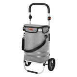 WÓZEK NA ZAKUPY SKŁADANY PREMIUM 50L SZARY NILS NC4305