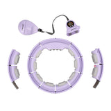 HULA HOP VIOLET Z MAGNESAMI I OBCIĄŻNIKIEM + LICZNIK HMS HHM13