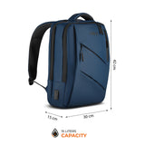 PLECAK DO SAMOLOTU NA LAPTOPA MIEJSKI Z PORTEM USB 15L GRANATOWY NILS NC4502