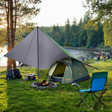 TARP PŁACHTA BIWAKOWA KEMPINGOWA 300X300 CM ZIELONA NILS CAMP NC17107