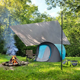 TARP PŁACHTA BIWAKOWA KEMPINGOWA 230X140 CM NIEBIESKI NILS CAMP NC17111