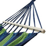 NC9001 NIEBIESKI HAMAK Z DREWNIANĄ BELKĄ 70CM I METALOWYM UCHWYTEM NILS CAMP