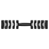 HANTLE CIĘŻARKI REGULOWANE BLACK 2 x 5 KG ZMIANA WAGI ANTY-ROLL HMS HL02