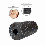 FS114 BLACK/BLUE DOTS 30CM WAŁEK/ROLLER FITNESS HMS