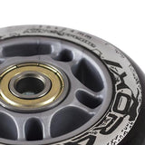 PU 76x24 82A CZARNE (4 szt.) + ABEC-9 (8 szt.) ZESTAW NILS EXTREME