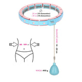 HULA HOP Z OBCIĄŻNIKIEM I LICZNIKIEM FH06 BLUE/PINK
