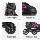 NA19318 CZARNO-FIOLETOWY ROLKI NILS EXTREME
