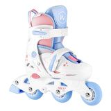 ŁYŻWOROLKA 3W1 THREE STEPS W ZESTAWIE Z WROTKĄ BIAŁA NILS FUN NJ1190