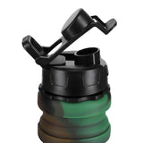 BIDON SILIKONOWY SKŁADANY 500ML ZIELONY NILS NC4106