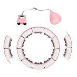 ZESTAW REGULOWANY HULA HOP FH06 PINK Z OBCIĄŻNIKEIM I LICZNIKIEM + PAS BR160