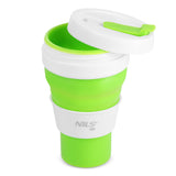 KUBEK SILIKONOWY SKŁADANY 600ML JASNO ZIELONY NILS CAMP NC4103