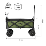 WÓZEK ZIELONY 150L NILS CAMP NC2602